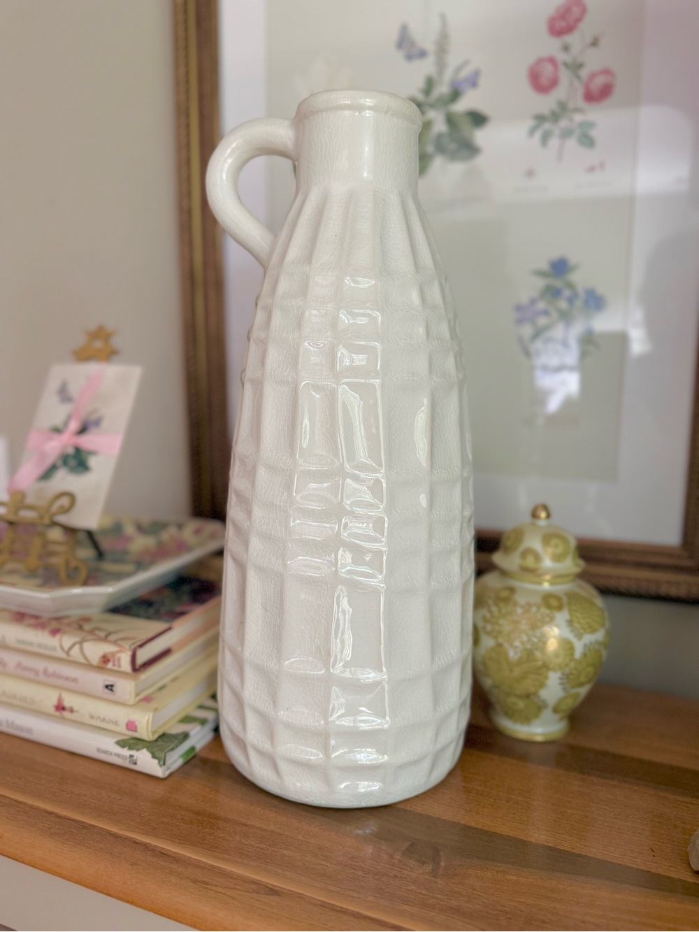 Tall ceramic vase